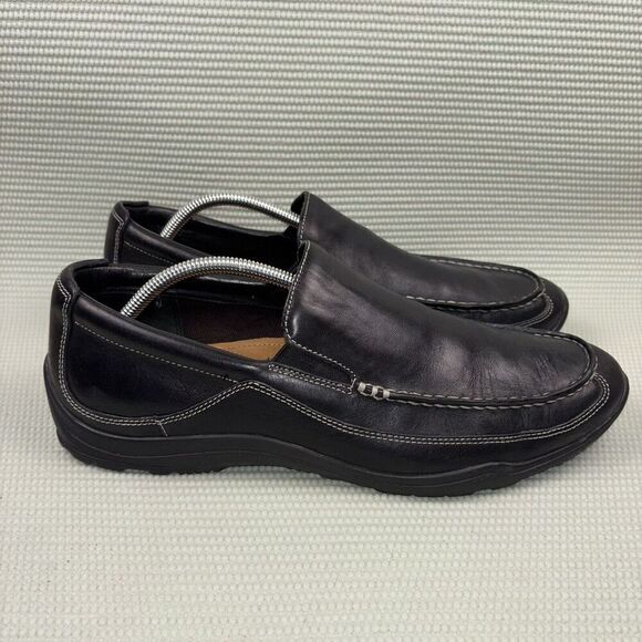Cole Haan Tucker Venetian Dress Shoes Loafers Men’s Size 12M Black Leather - Picture 1 of 9